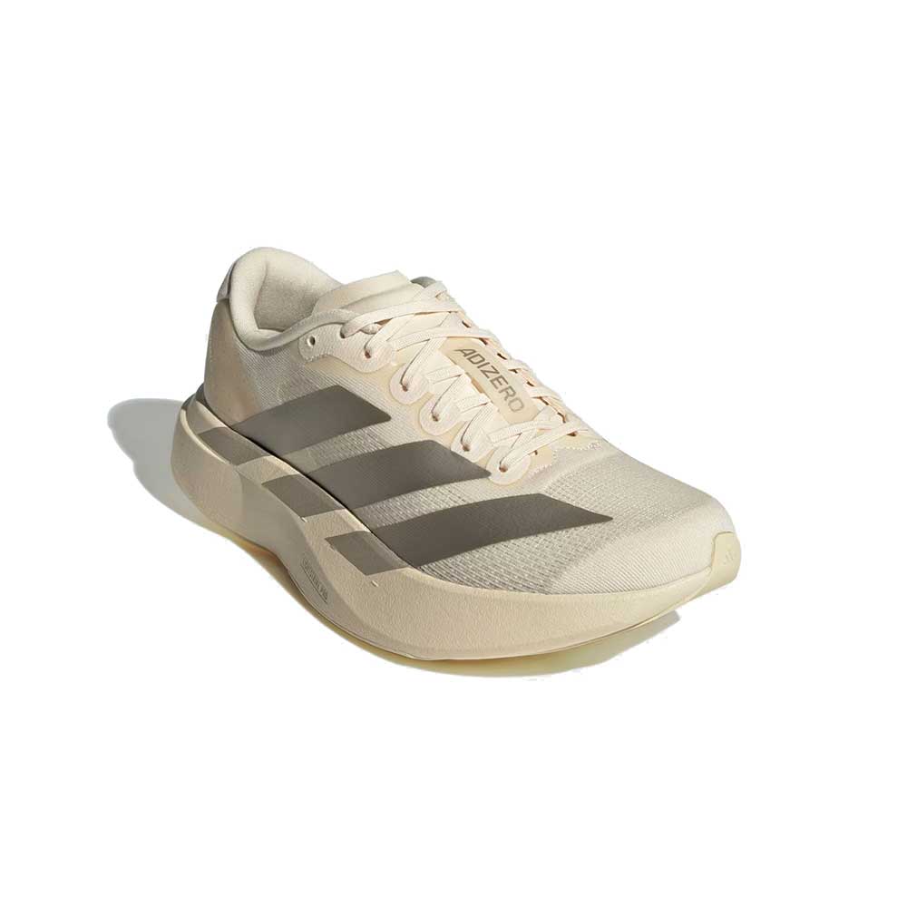 Women's Adizero Evo SL Running Shoe - Wonder White/Cyber Metallic/Warm Vanilla - Regular (B)