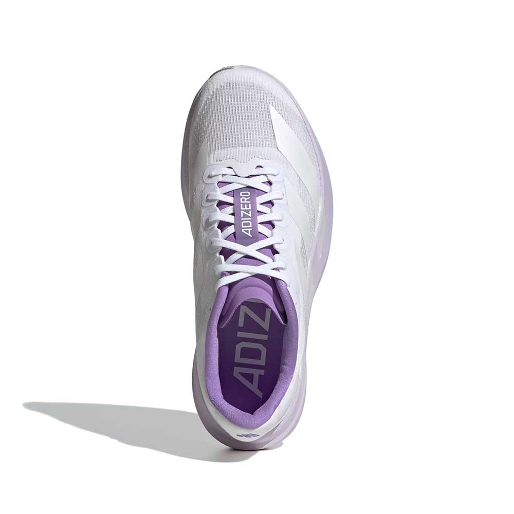 Women's Adizero EVO SL - Cloud White/Zero Metalic/Purple Tint - Regular (B)