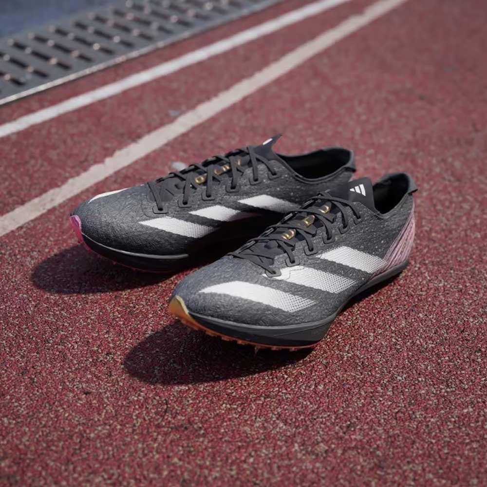 Men's Adizero Prime SP 3 Strung Track Spike - Core Black/Zero Metalic/Spark  - Regular (D)