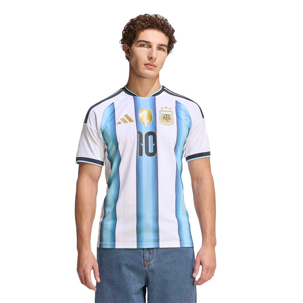 Argentina Messi Home Jersey - White/Icey Blue/Light Blue