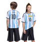 Youth Argentina Messi Home Jersey - White/Icey Blue/Light Blue
