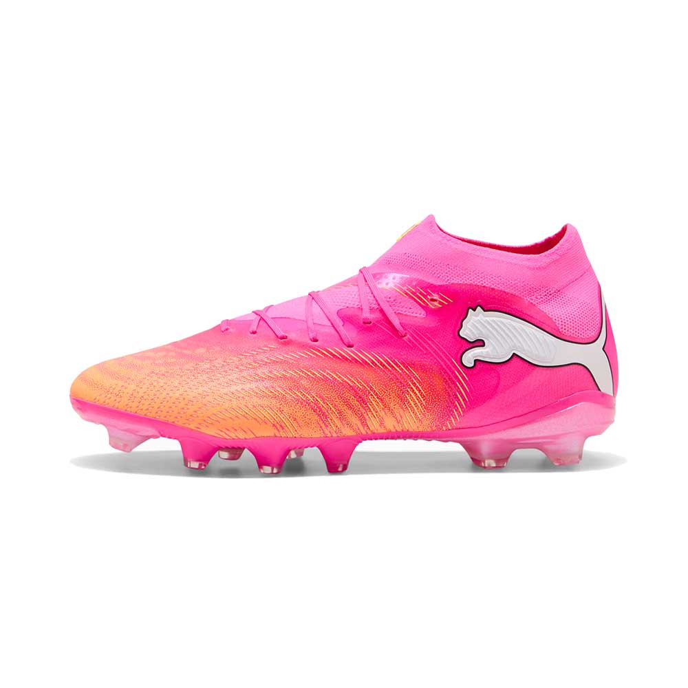 Future 9 Pro FG/AG Soccer Cleat - Poison Pink/Sun Stream/Bright Aqua - Regular (D)