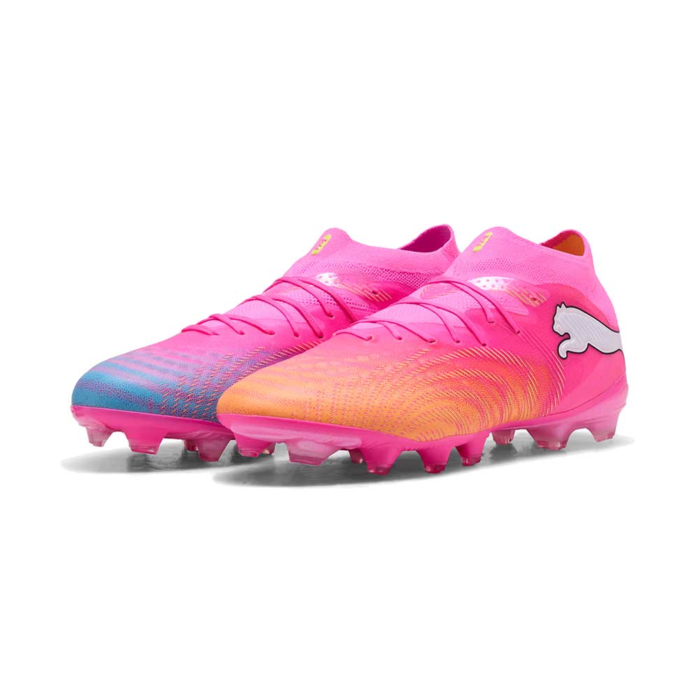 Future 9 Pro FG/AG Soccer Cleat - Poison Pink/Sun Stream/Bright Aqua - Regular (D)