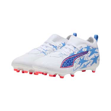 Ultra 6 Match Kidsuper X CP FG/AG JR - Puma White/Pink Lilac/Ducky Blue