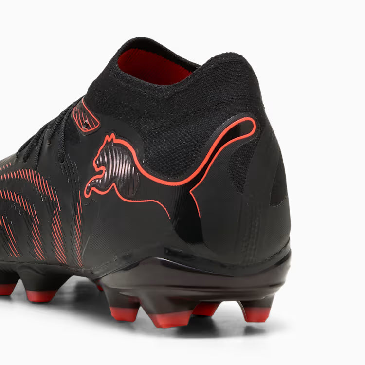 Women's Future 9 Pro FG/AG Soccer Cleat - Puma Black/Glowing Red/Strong Gray - Regular (B)