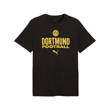 BVB ftblCulture Tee - Puma Black/Faster Yellow
