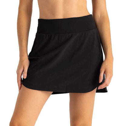 Women's Bamboo-Lined Active Breeze Skort 15" - Black