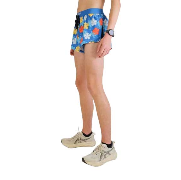 Men's Hawaiian 2" Draw String Split Shorts - Hawaiian Tropical