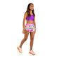 Women's Candy Hearts 1.5" Split Shorts - Candy Hearts