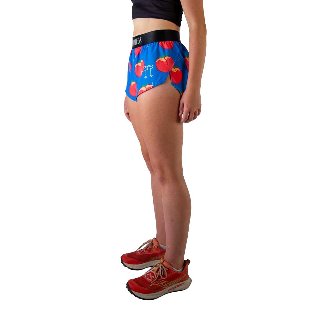 Women's Juicy Peaches 1.5" Split Short - Peaches