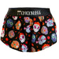 Women's Sugar Skulls 1.5" Split Shorts - Sugar Skulls