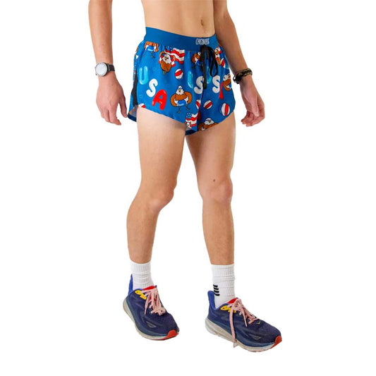 Men's USA 2" Drawstring Split Short - USA