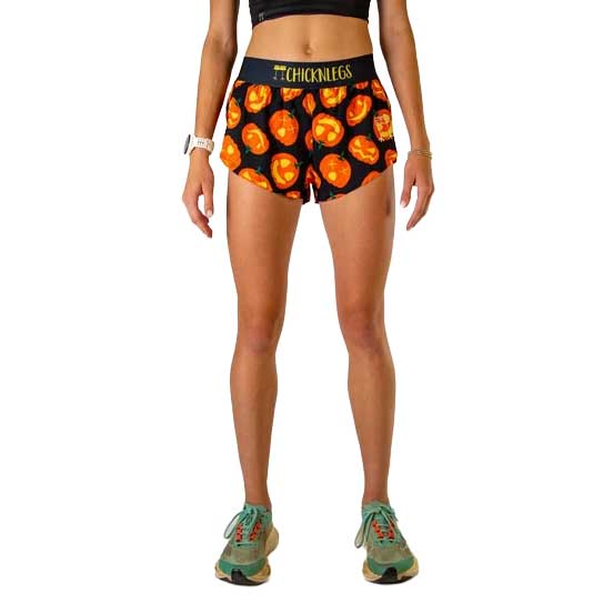 Women's Pumpkins 1.5" Split Short - Pumpkins