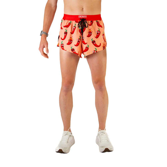 Men's Chili Peppers 2" Drawstring Split Short - Chili Peppers