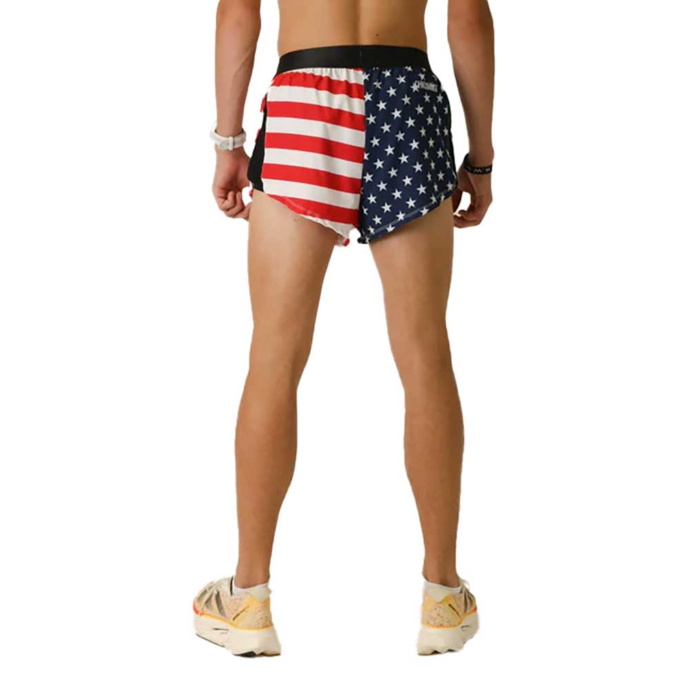 Men's USA 2" Split Short - USA Flag