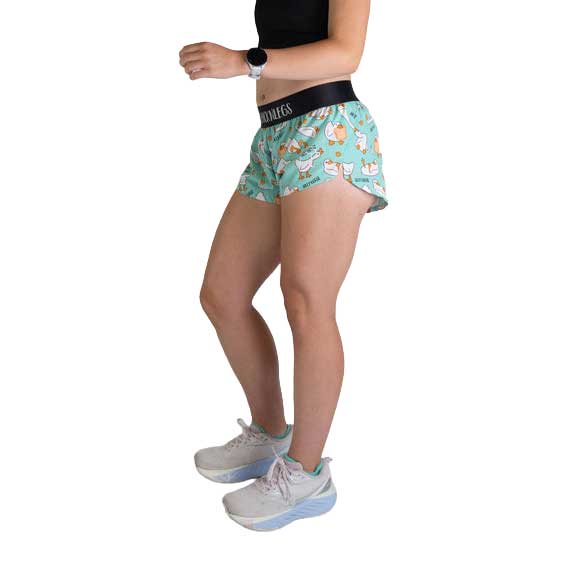 Women's Silly Goose 1.5" Split Shorts - Silly Goose