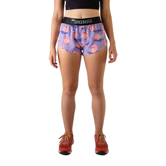 W Piggies 1.5" Split Shorts - Pigs in Mud