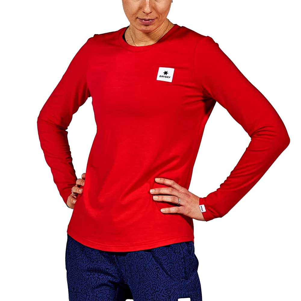 Women's Clean Pace Long Sleeve - Red