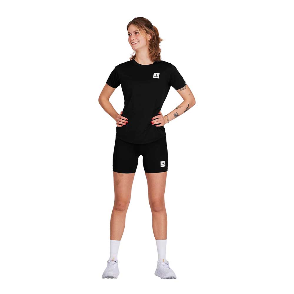 Women's Combat + Short Tights 7" - Black