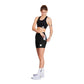 Women's Combat + Short Tights 7" - Black