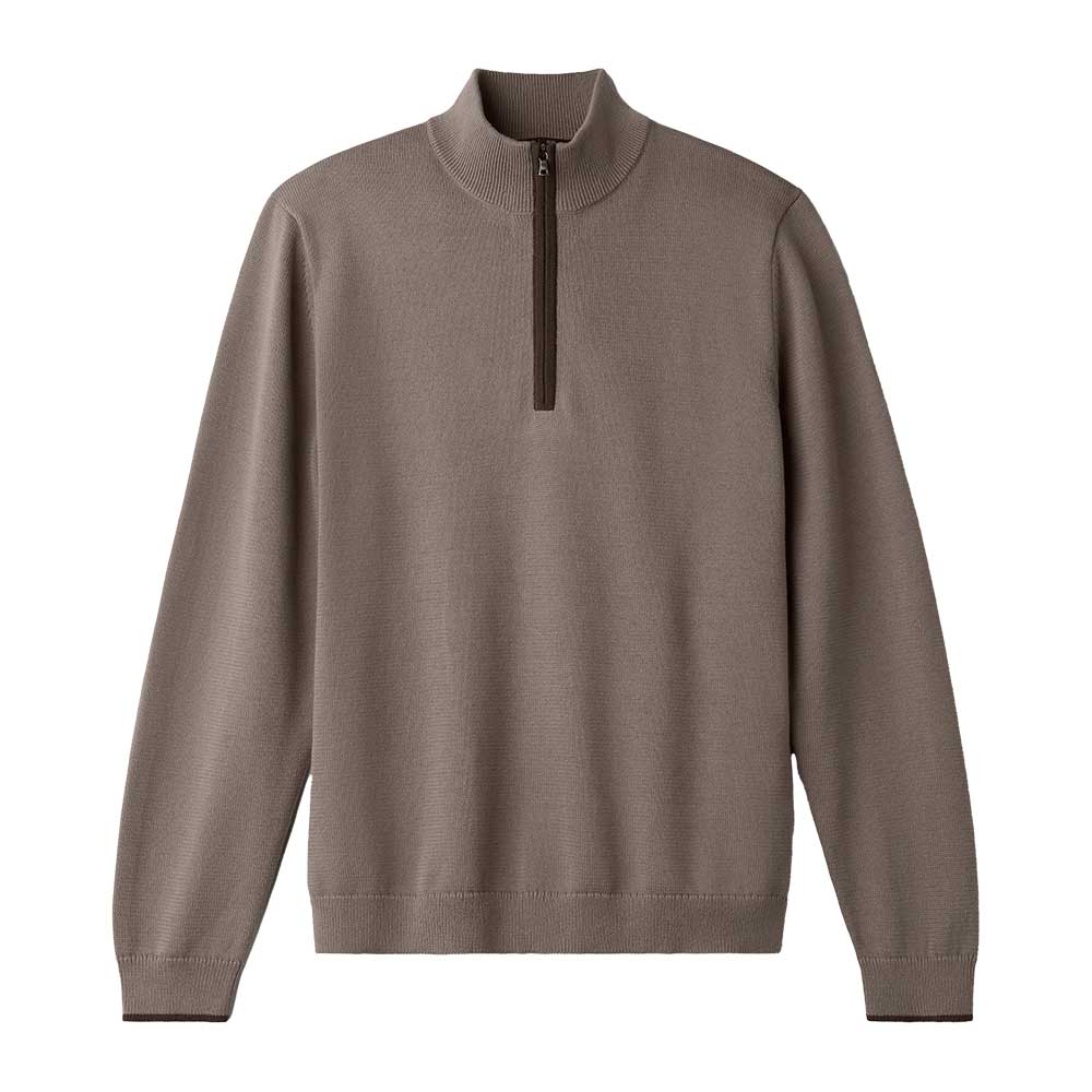 M Commuter 1/4 Zip Sweater - Foggy Taupe