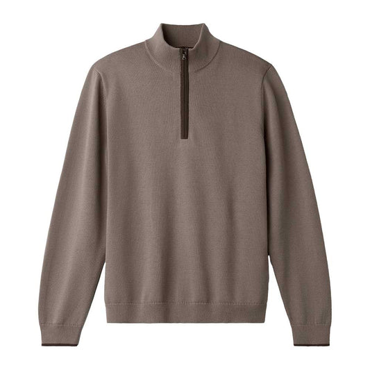 M Commuter 1/4 Zip Sweater - Foggy Taupe