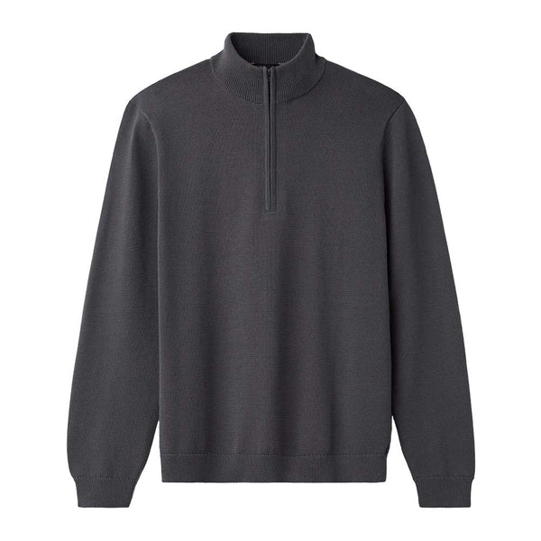 M Commuter 1/4 Zip Sweater - Iron – Gazelle Sports