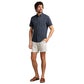 Men's Commuter Seersucker Short Sleeve Button Down - Navy Chambray