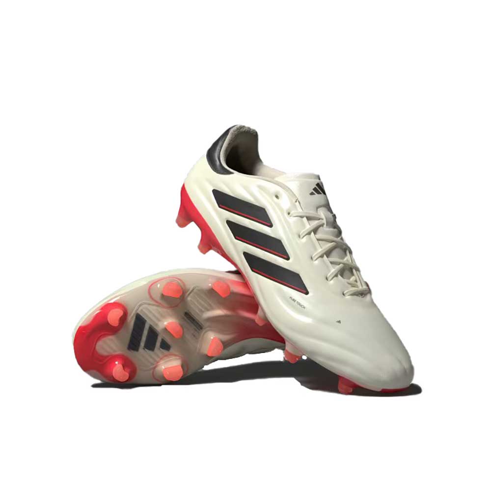 Men's Copa Pure 2 Elite FG Soccer Shoe - Ivory/Core black/Solar red - Regular (D)