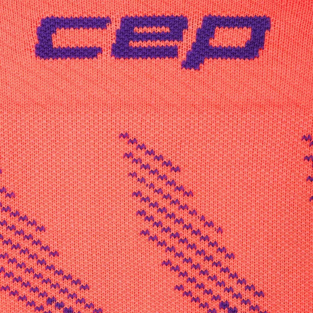 Men's Core Run Compression Tall Socks 5.0 Limited Edition Elliptic - Lime/Neon Coral