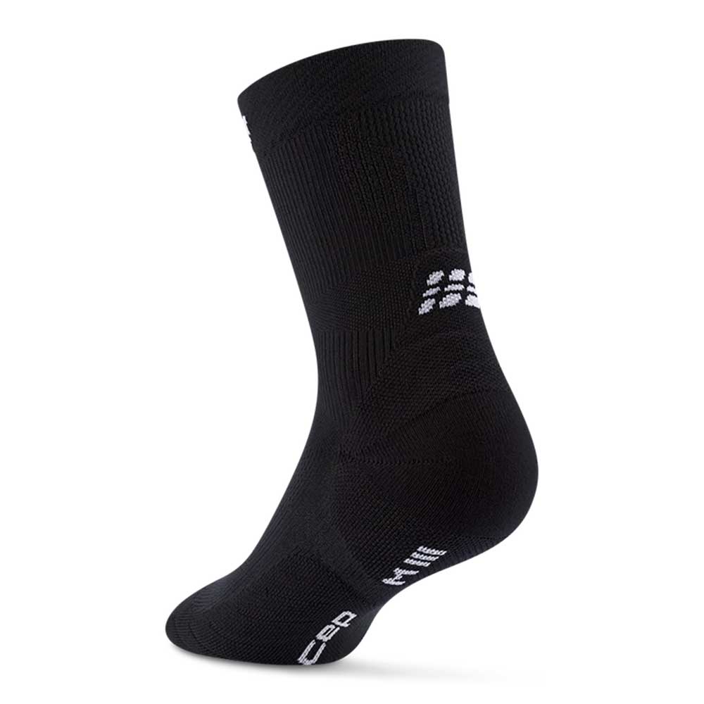 Core Run Compression Mid Cut Socks 5.0 - Black