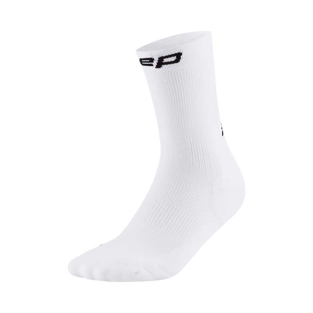 Core Run Compression Mid Cut Socks 5.0 - White