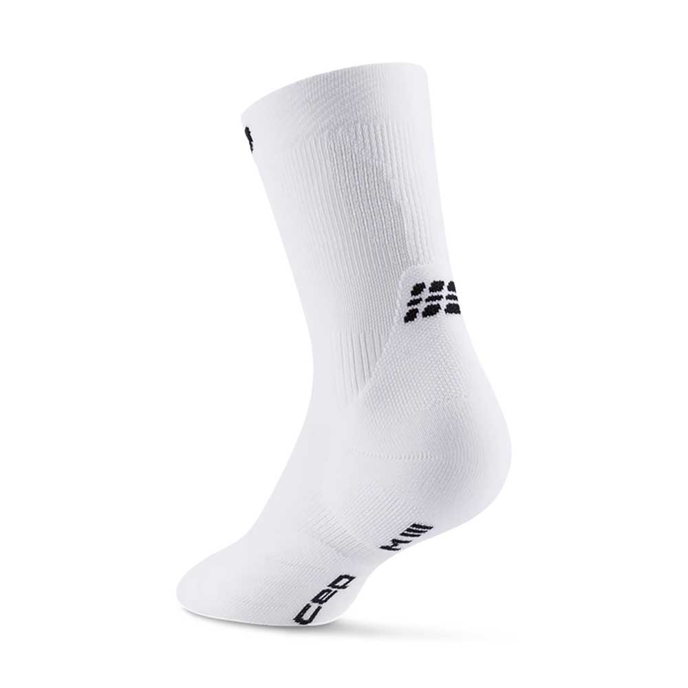 Core Run Compression Mid Cut Socks 5.0 - White