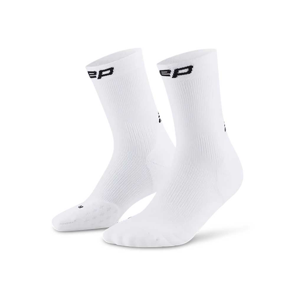 Core Run Compression Mid Cut Socks 5.0 - White