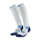 Men's Core Run Compression Tall Socks 5.0 - Ice/Blue