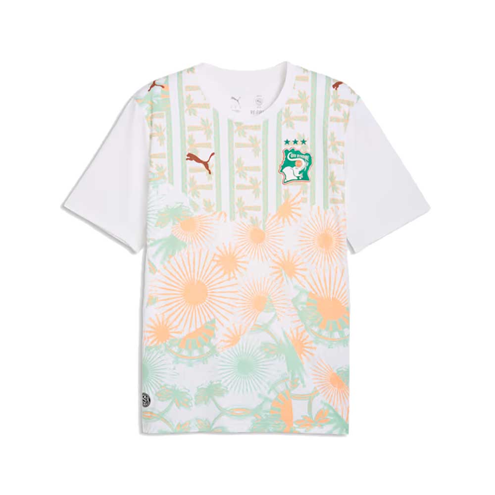 Men's FIF Away Jersey Replica - Puma White/Warm Chestnut