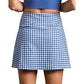 Women's Course To Court Skort 16" - Deep Sea Blue Gingham