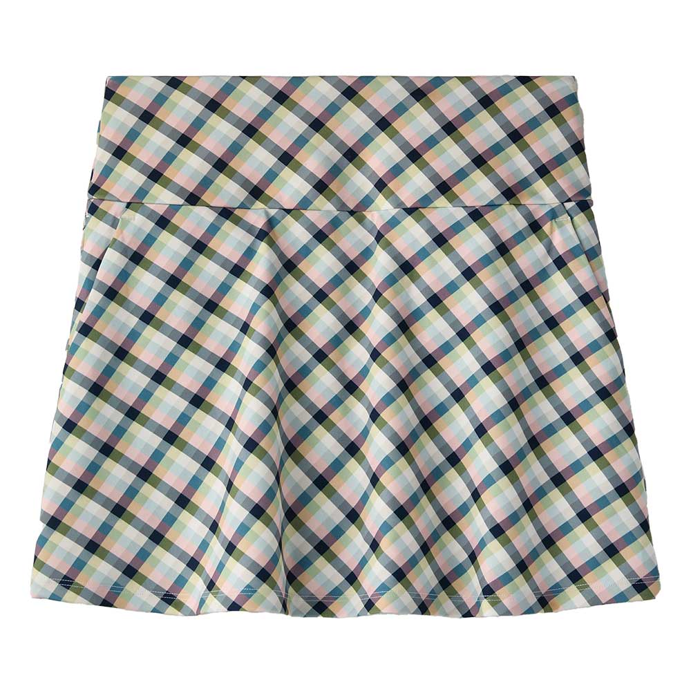 Women's Course to Court Skort 16" - Navy Multi Plaid