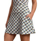 Women's Course to Court Skort 16" - Navy Multi Plaid