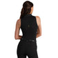 Women's Course to Court Sleeveless Polo - Black