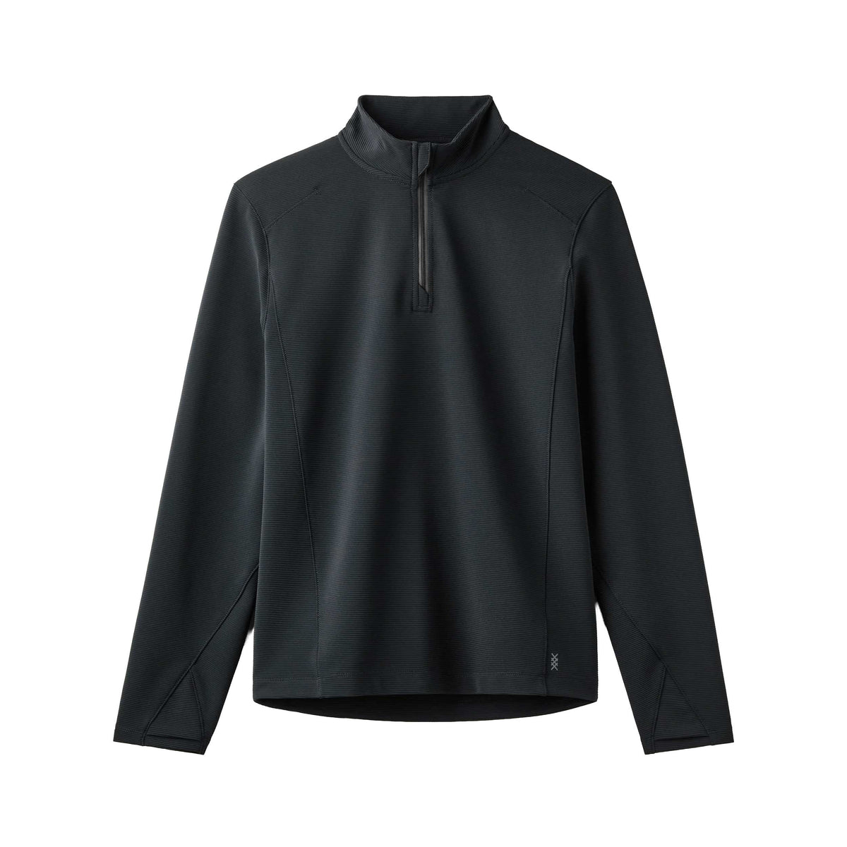 Men's Covert Rib 1/4 Zip - Black