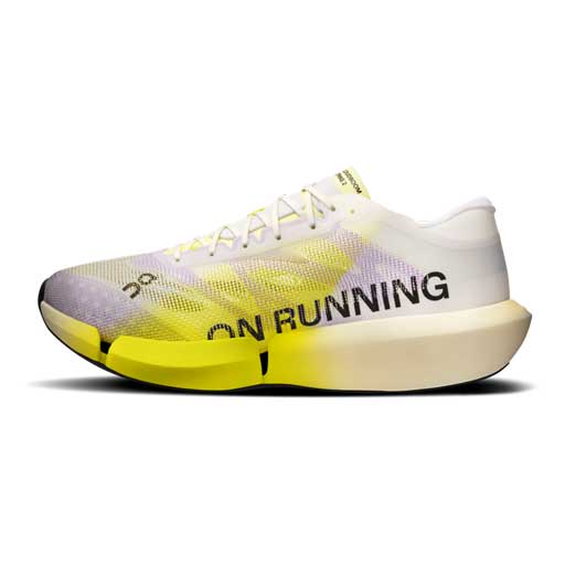 Men's Cloudboom Strike 2 Running Shoe - White/Lime - Regular (D)