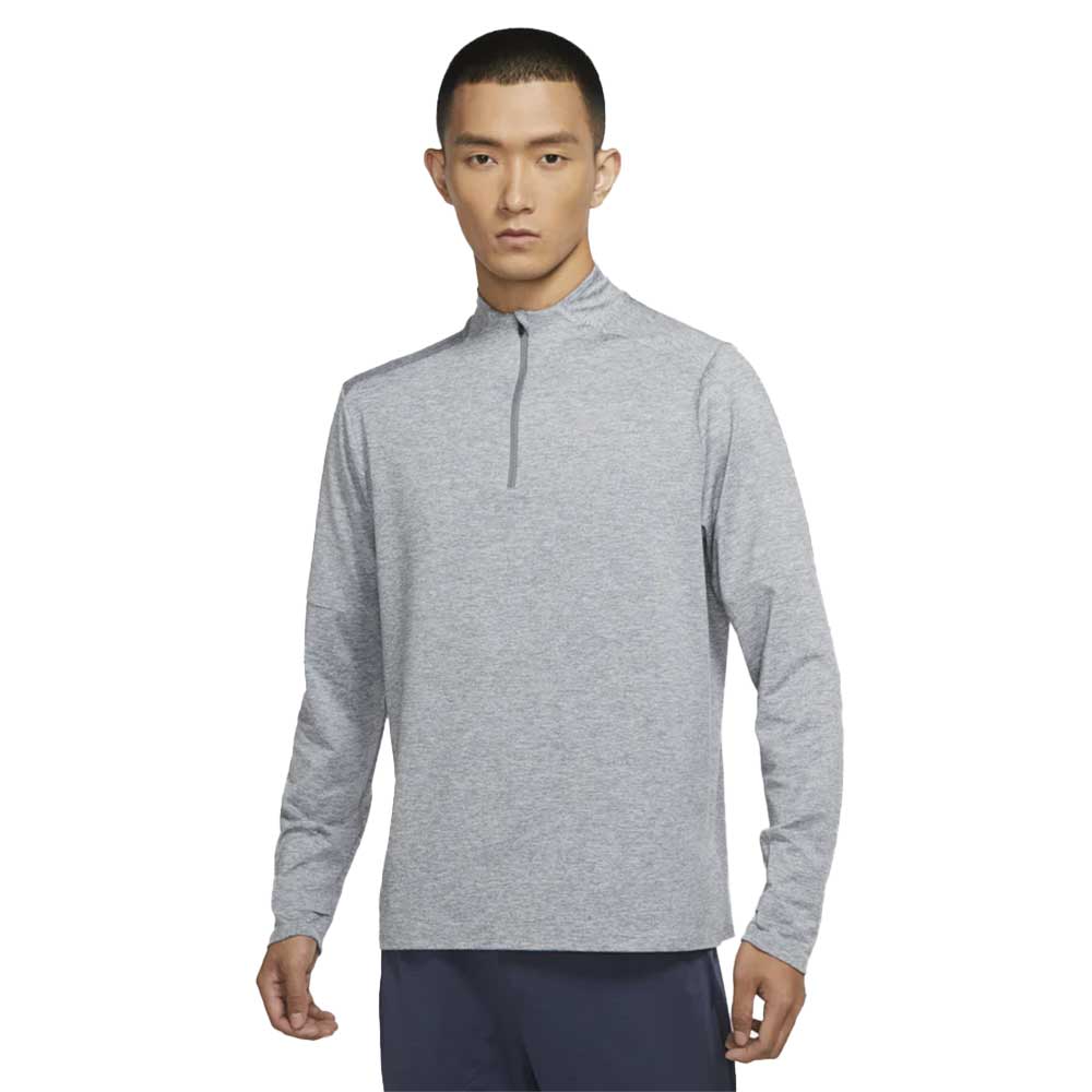 Men's Nike Dri-FIT Element 1/2 Zip Running Top - Smoke Grey/Grey Fog/Reflective Silv
