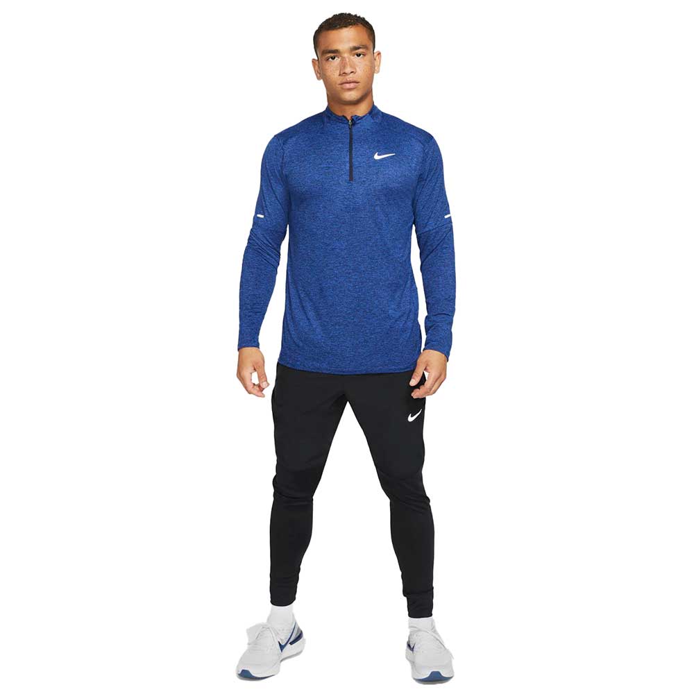 Men's Nike Dri-FIT Element 1/2 Zip Running Top - Obsidian/Game Royal/Reflective Silver