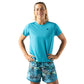 Women's UPF Tee Short Sleeve - Algiers Blue