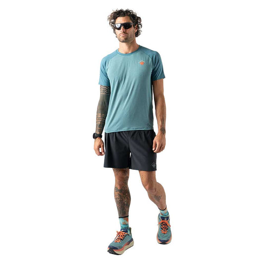 Men's EZ Tee Perf Short Sleeve Trail - Mineral Blue