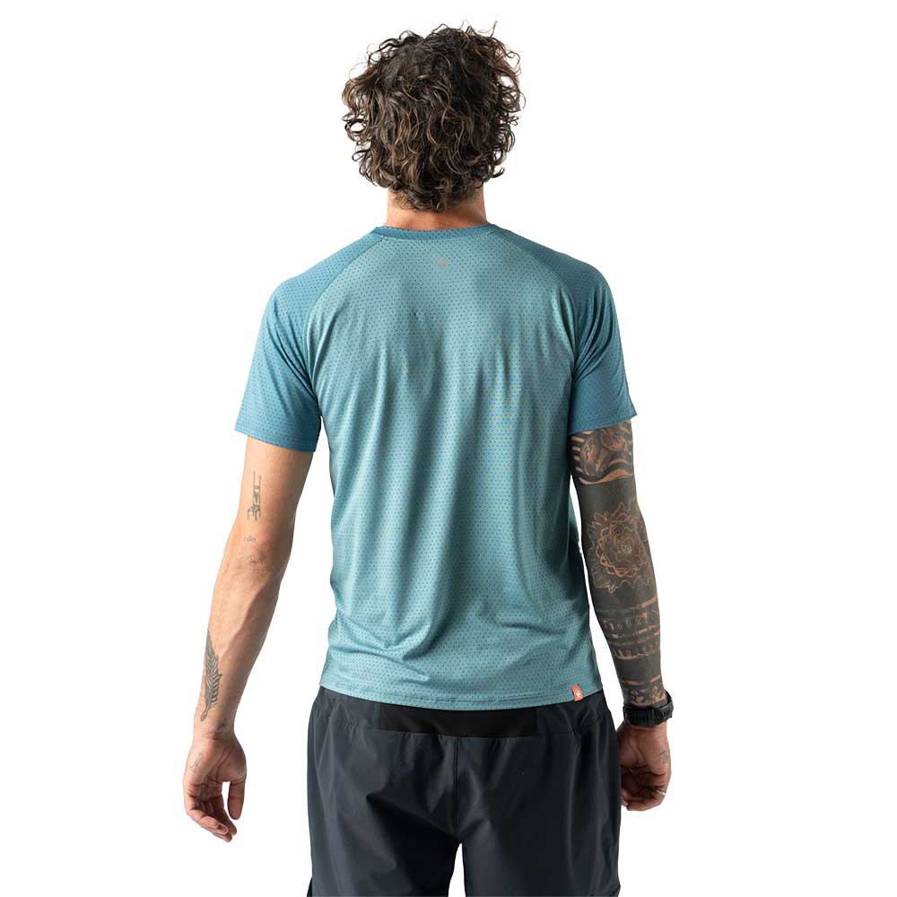 Men's EZ Tee Perf Short Sleeve Trail - Mineral Blue