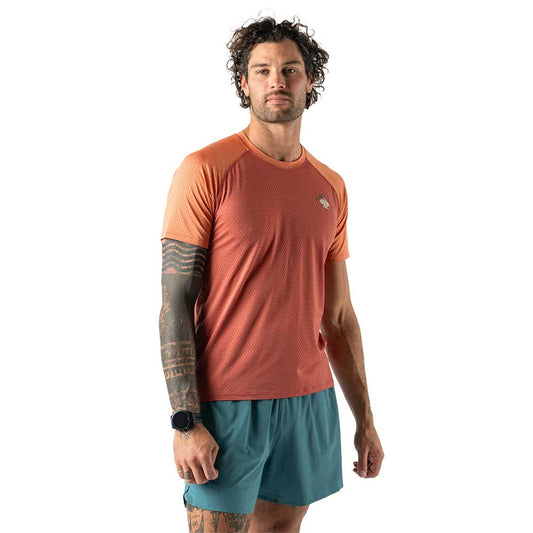 Men's EZ Tee Perf Short Sleeve Trail - Langoustino