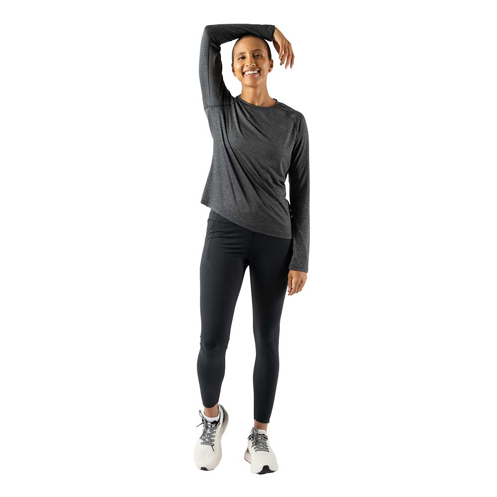 Women's EZ Tee Long Sleeve - Black Charcoal