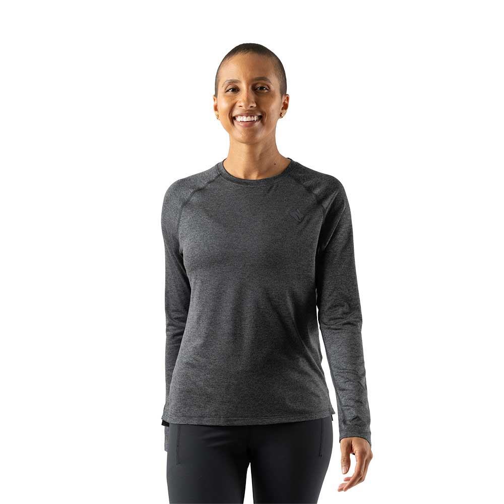 Women's EZ Tee Long Sleeve - Black Charcoal